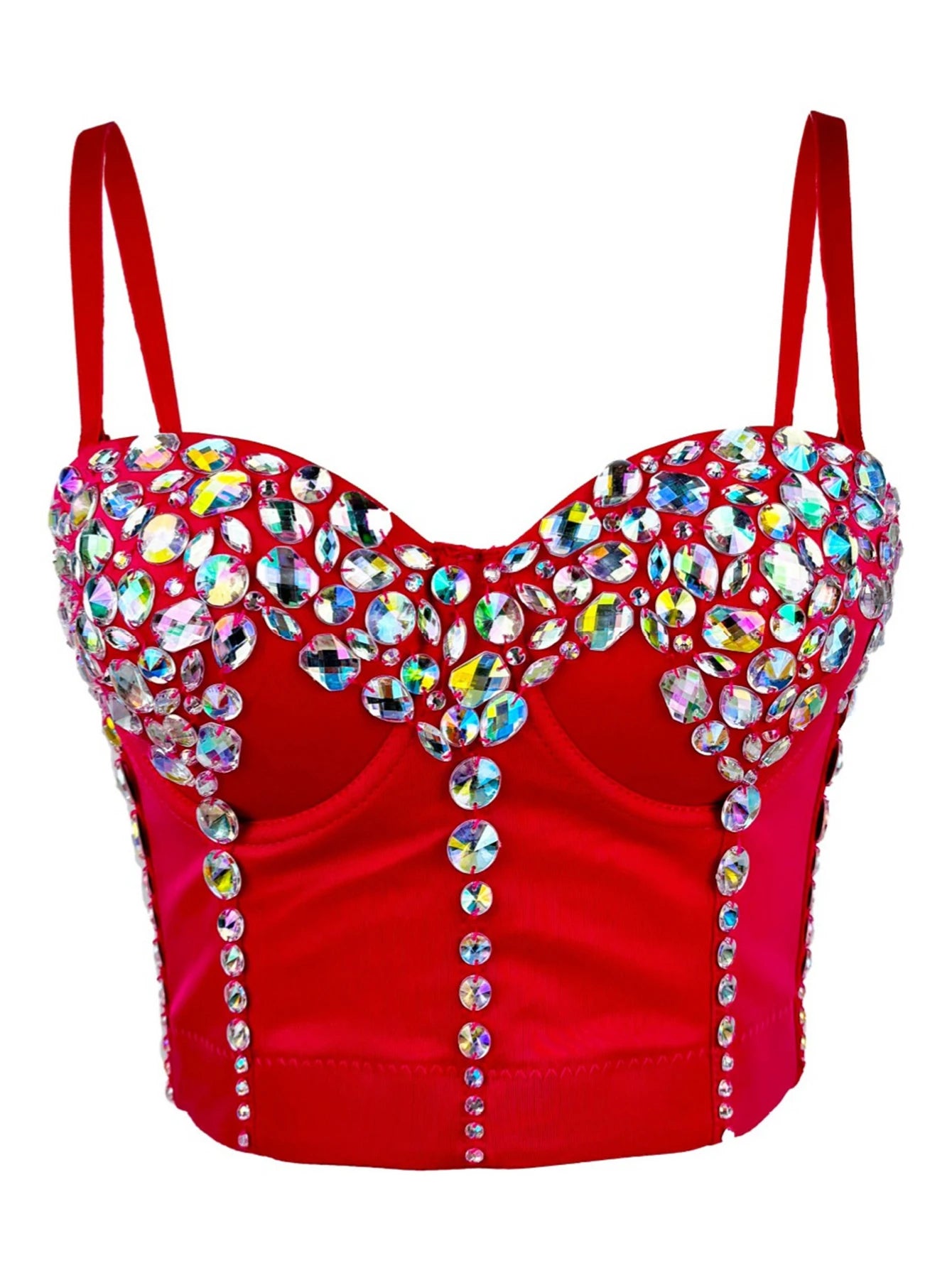 Sexy halter corset crop top women clothing summer cropped rhinestone bustier bra tank top hotwife rave outfits club party tops