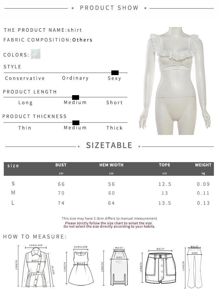Marzena Eyelet Lace Ruffle Crop Top & Mini Skirt Two-piece