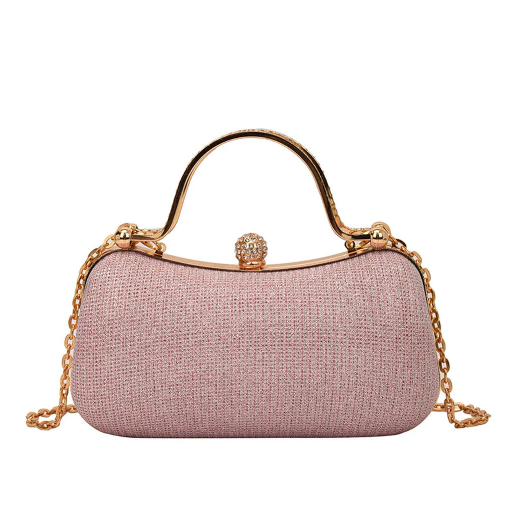 Alzbeta Sparkling Top-Handle Evening Clutch