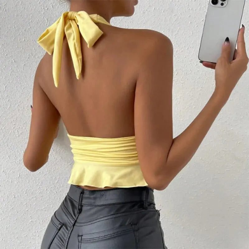 Luna Soleil Halter Tie Wrap Top One-piece Secondary image
