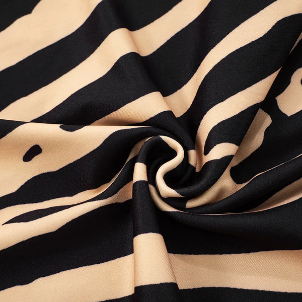 Zuri Zebra-Print Strapless Backless Mini Dress