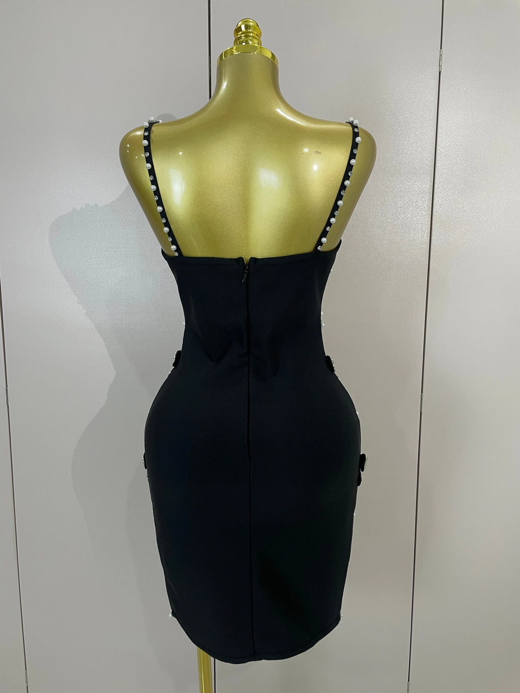 Felicity Pearl Bow Bodycon Mini Dress