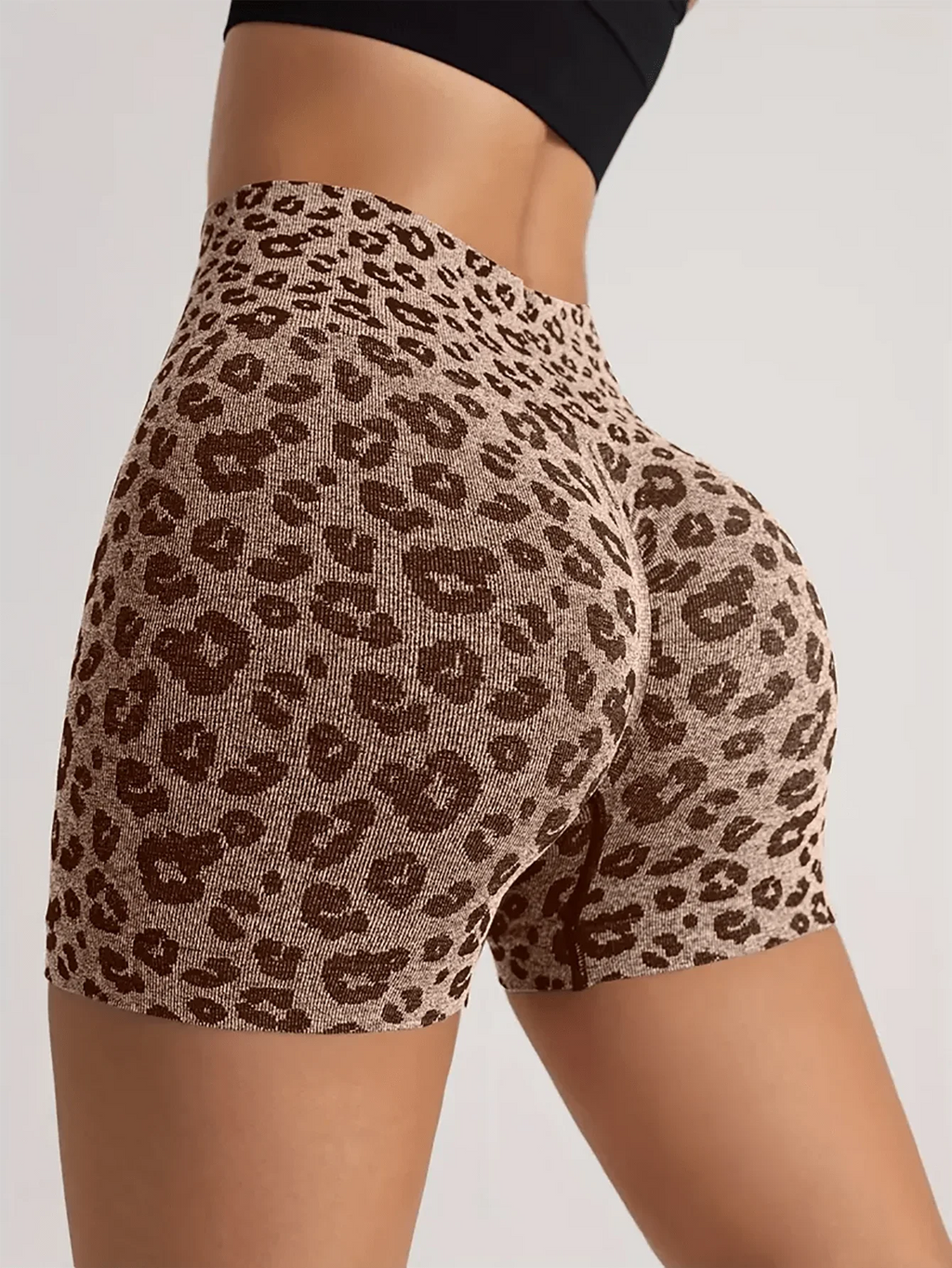 Sienna Leopard Scrunch Biker Shorts One-piece
