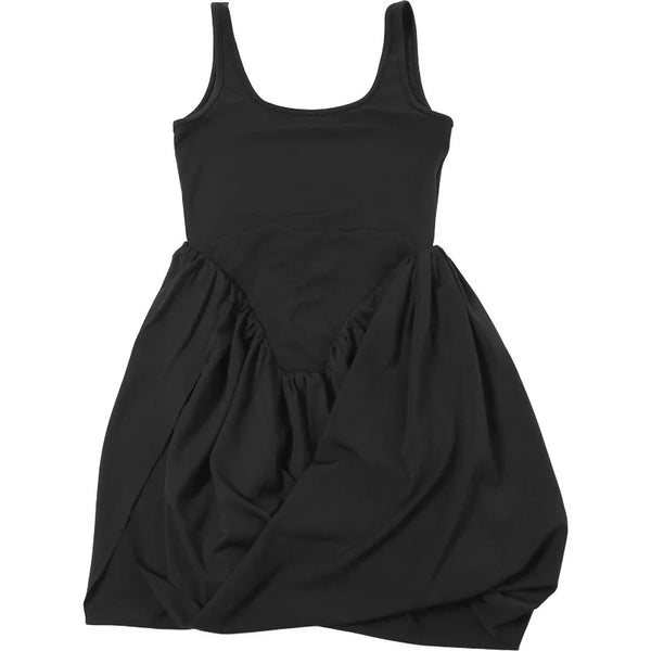 Dove Pleated Draped Tank Mini Dress