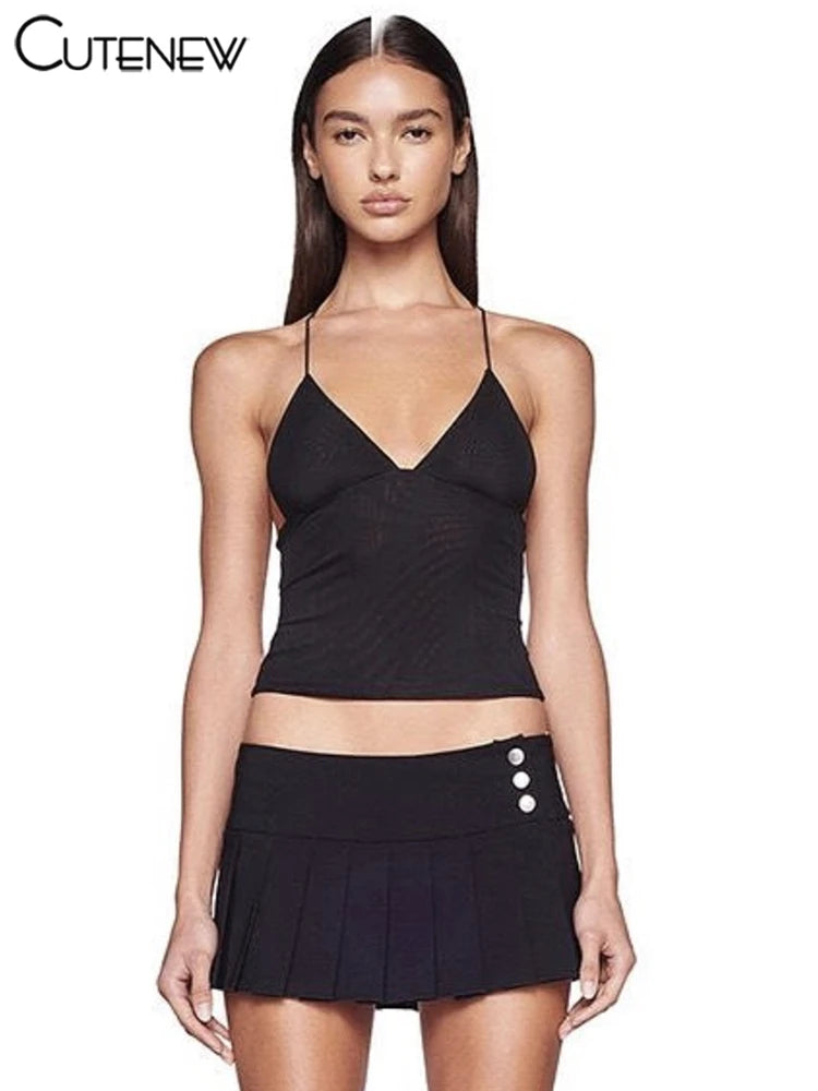 Luna Noir Butterfly Back One-piece