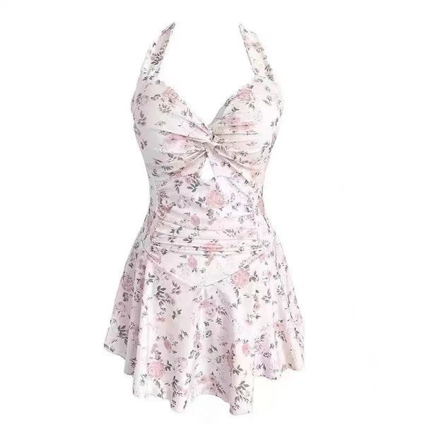 Elara Deep-V Tummy-Control Swimsuit One-piece