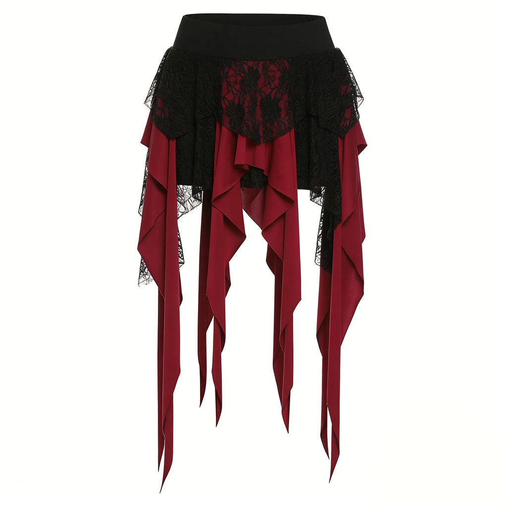 Isadora Pirate Costume Separates: Off-Shoulder Top, Tattered Skirt & Accessories