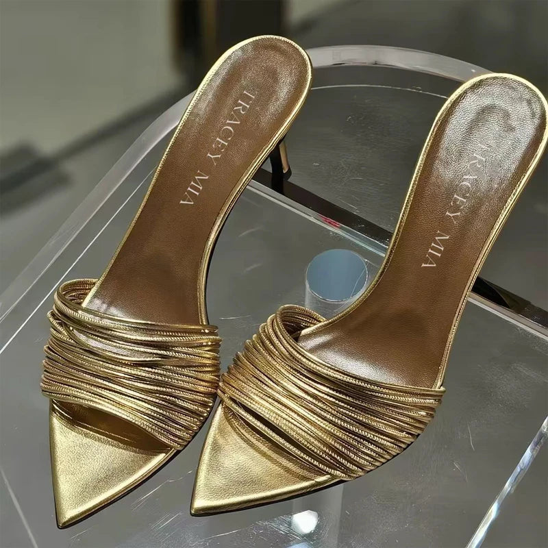 Mila Pointed-Toe Stiletto Sandals
