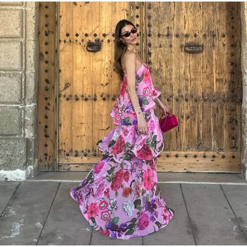 Kendra Ruched Maxi Dress