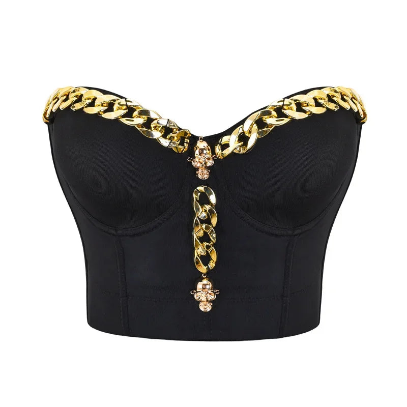 Vespera Punk Corset Crop Top One-piece Main image