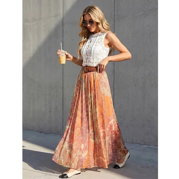 Mireille Elegant Midi Skirt One-piece