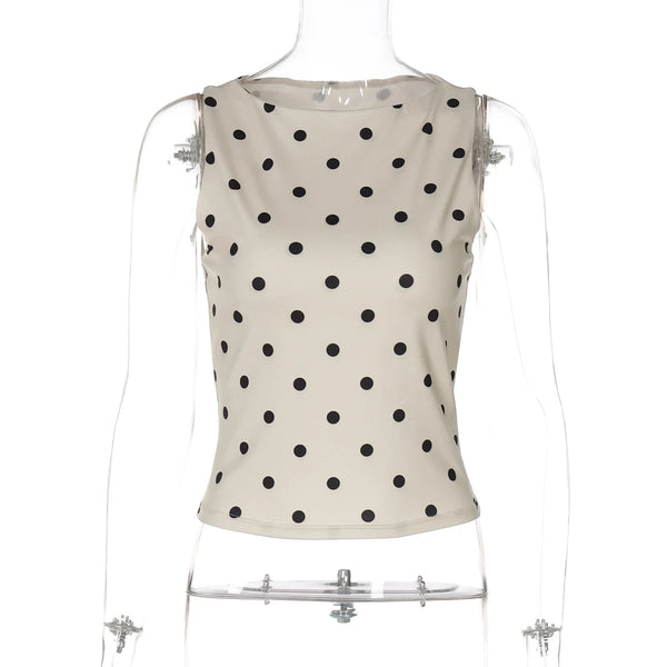Sofia Dot Muse Sleeveless Top One-piece