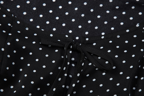 Dulzura Women'S Sexy Hollow Out Short Sleeve Lace Up Polka Dot T-Shirt Vintage Casual Y2K Top Party Club Street Summer Clothes