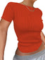 Monique Slim-Fit Long-Sleeve Knit Crop Top One-piece
