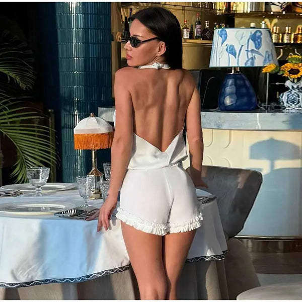 Leona Ruffle Shorts Set Two-piece