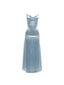 Amina Beaded Satin Cowl-Neck Maxi Dress