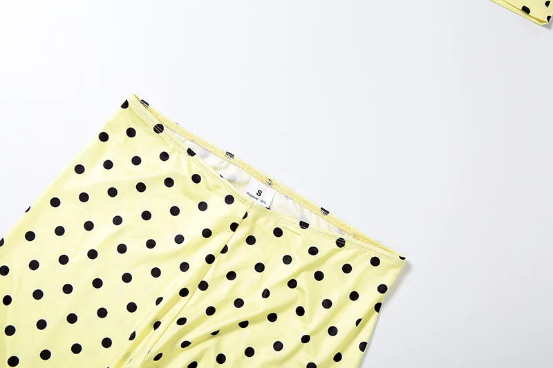 Pippa Polka-Dot Cami Capri Pants Set Two-piece