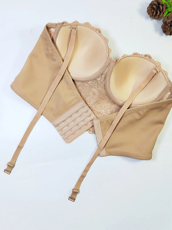 Sexy see through lace corset crop top women clothing summer cropped bustier bra halter tank top rhinestone club party tube tops