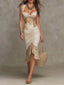 Krystyna Lace Corset Ruched Bodycon Midi Dress