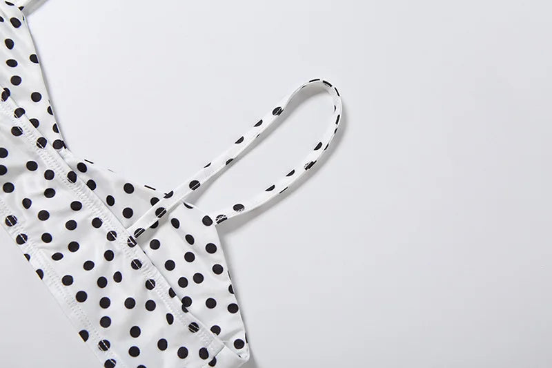Colette Polka-Dot Bikini & Kimono Set Three-piece