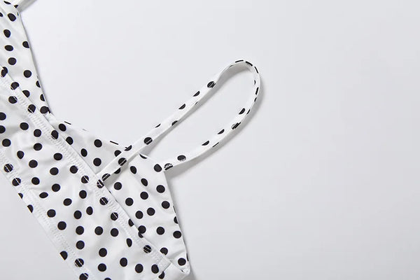 Colette Polka-Dot Bikini & Kimono Set Three-piece