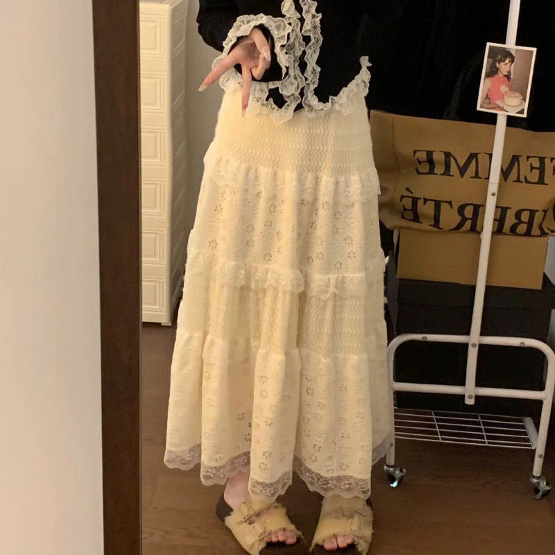 Bianca Lace Midi Skirt One-piece