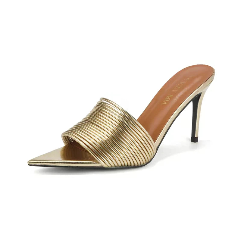 Mila Pointed-Toe Stiletto Sandals
