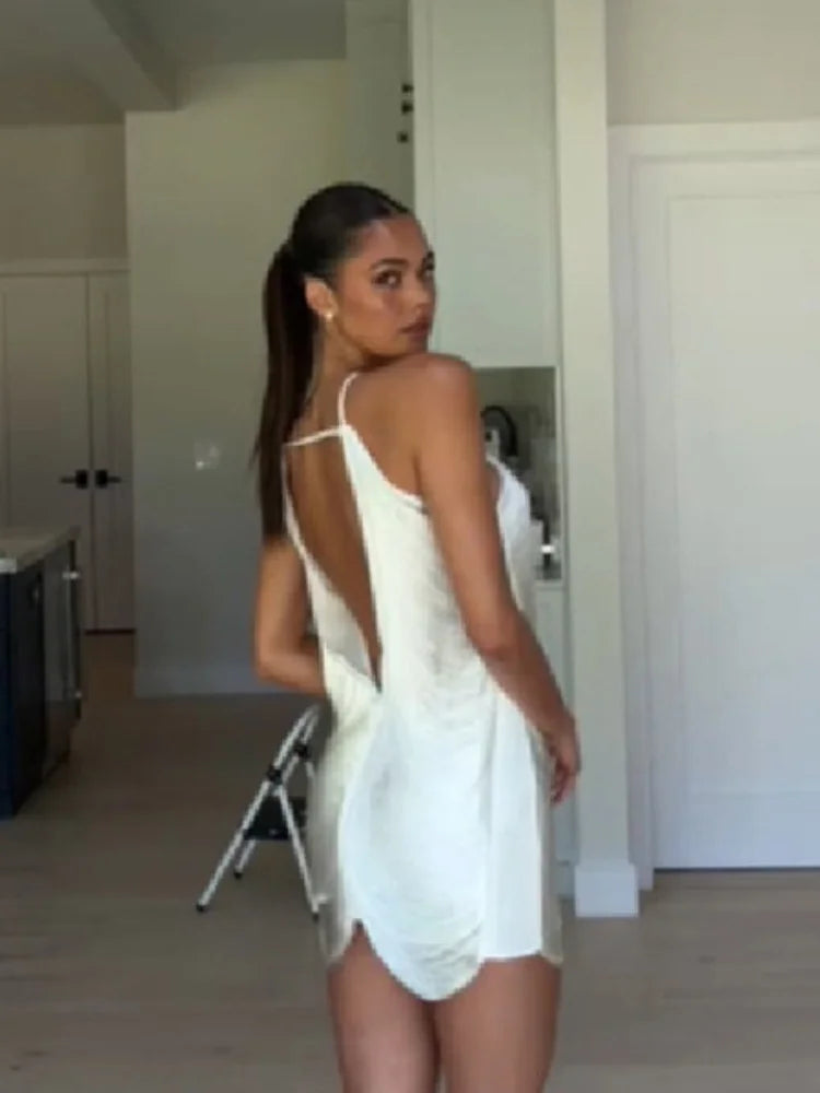 Veda Tassel Halter Mini Dress