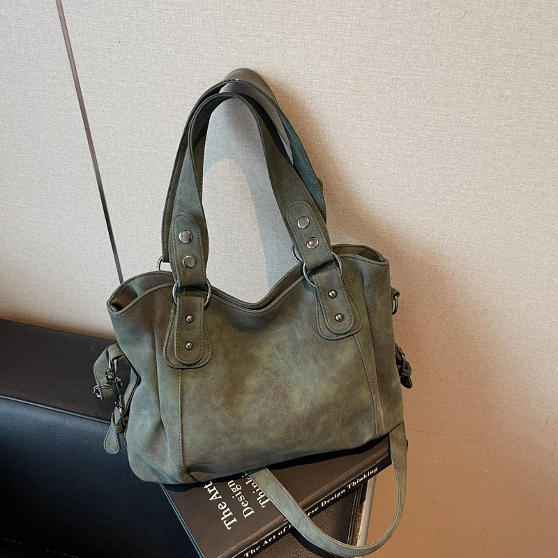 Greer Faux-Suede Commuter Tote