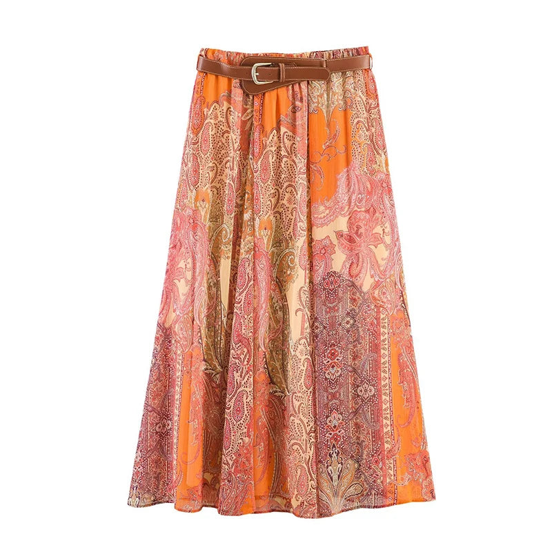 Mireille Elegant Midi Skirt One-piece