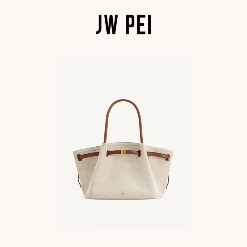 Elodie Canvas & Vegan Leather Tote Bag Secondary image