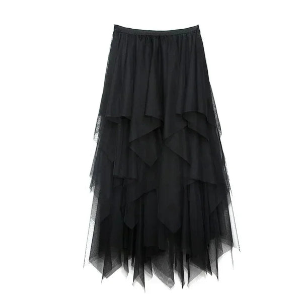 Juliette A-Line Mesh Midi Skirt One-piece