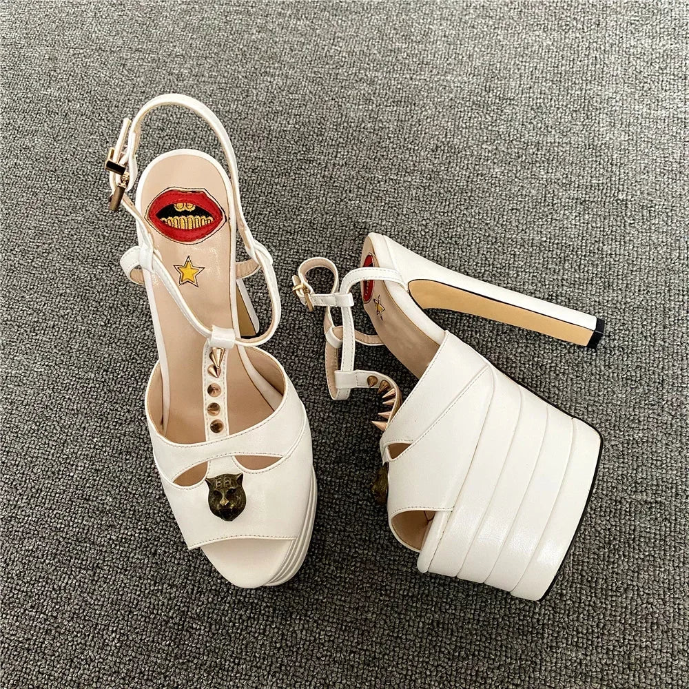Amabel Transparent Rhinestone Stiletto Sandals