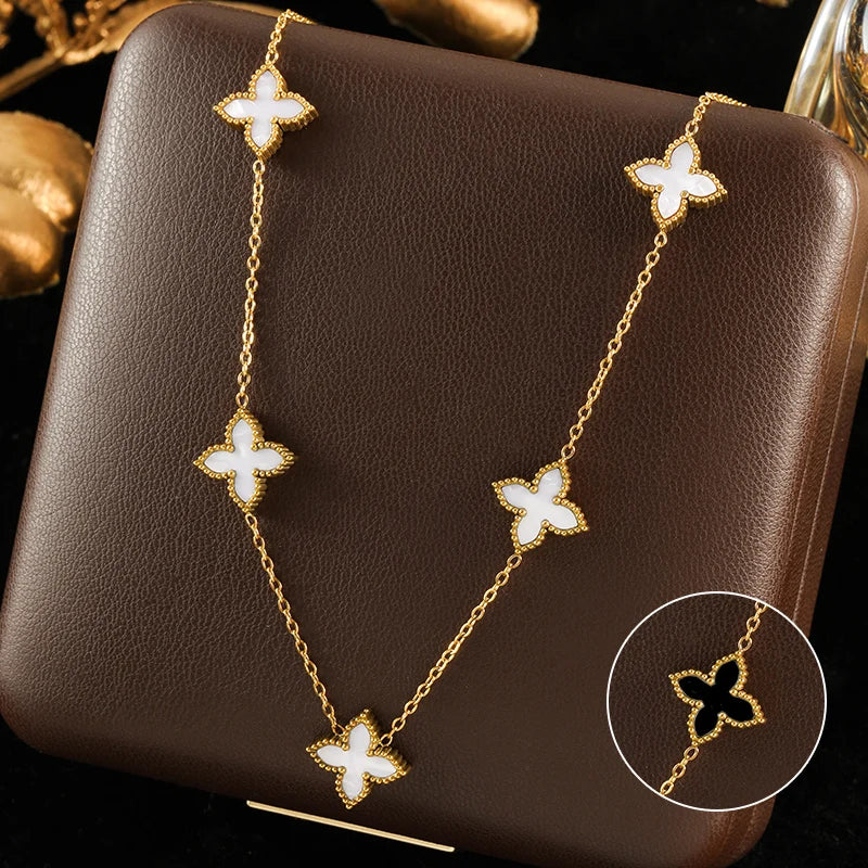 Amora White Heart Stainless-Steel Jewelry Collection
