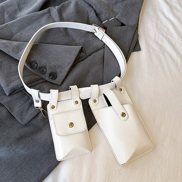 Designer Women Waist Bag 2024 summer Belt bag Phone Pack Trend Candy color Leather Shoulder Crossbody Chest Bags Lady Fanny Pack