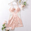 Amorette Satin Lace Deep-V Nightdress