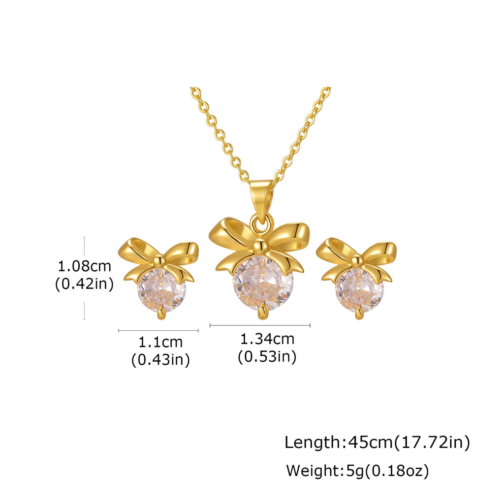 Sienna Stainless-Steel Zircon Earring Collection