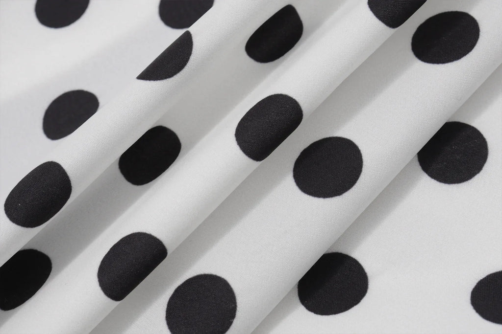 Carys Polka-Dot Tie-Front Halter Crop Top One-piece
