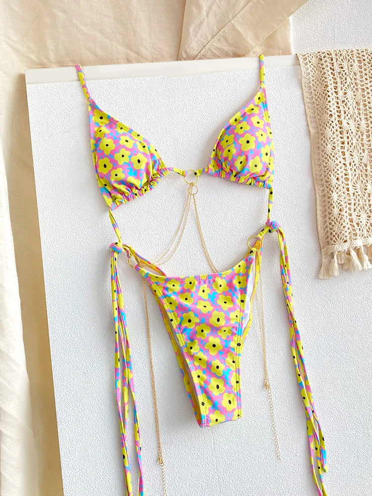 Maven Printed Halter Cup Bikini Two-piece Secondary image