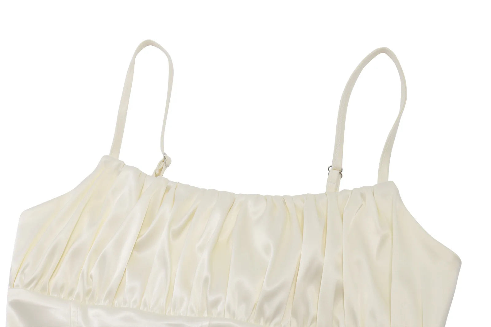 Rosina Satin Ruched Mini Skirt Set Two-piece