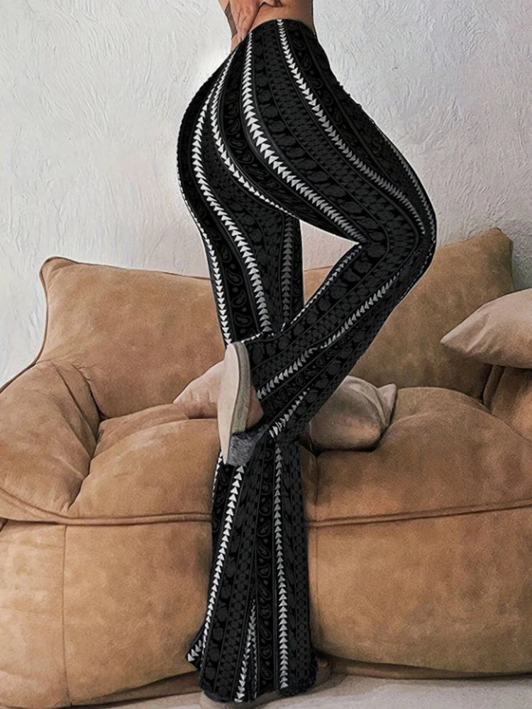 Nova Retro-Print Flared Pants Apparel One-piece Secondary image