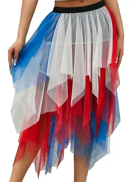 Juliette A-Line Mesh Midi Skirt One-piece