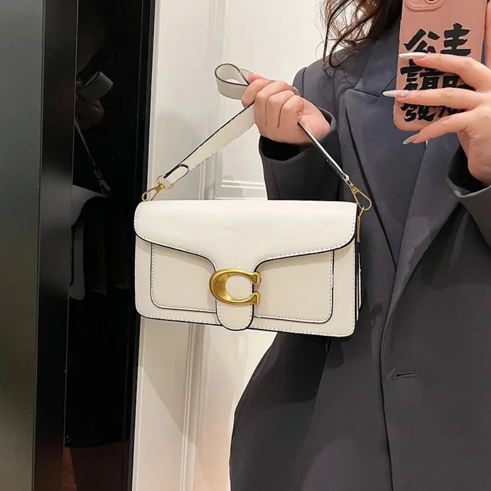 New Women's Small Square Bag, High-Quality Solid Color Multifunctional Shoulder Bag, Crossbody Bag, Daily Commuting Handbag Secondary image