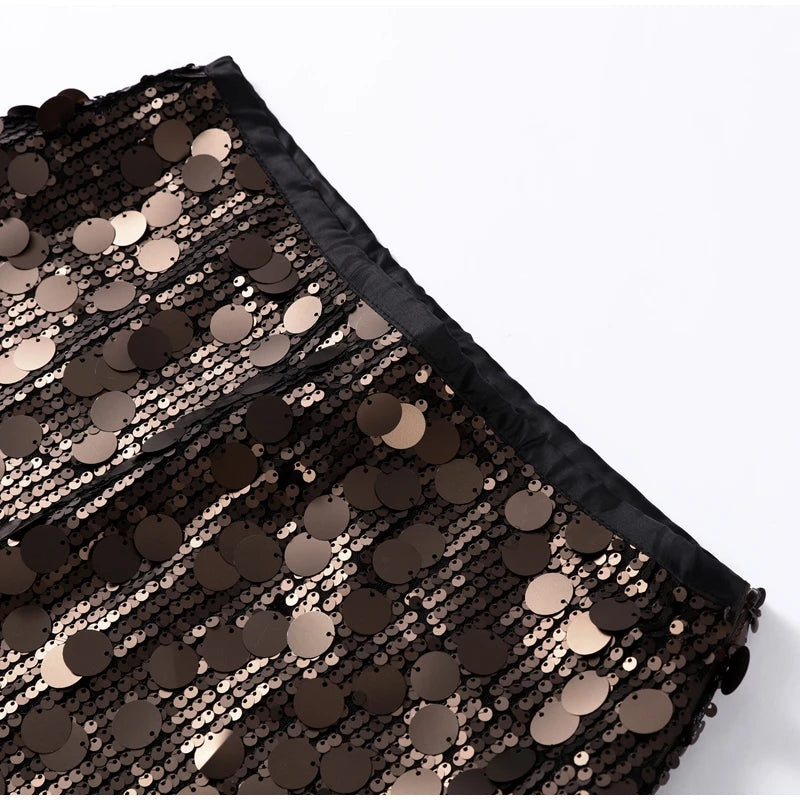 Alina Midnight Lace Sequin Maxi Dress