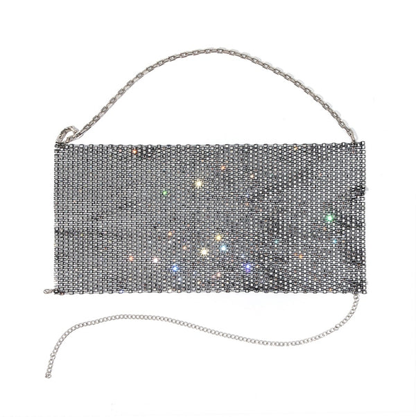 Leqoel Rhinestone Tops for Women 2022 Fashion Sleeveless Halter Hollow Out Shiny Metal Cropped Mesh Tank Sexy Backless Top