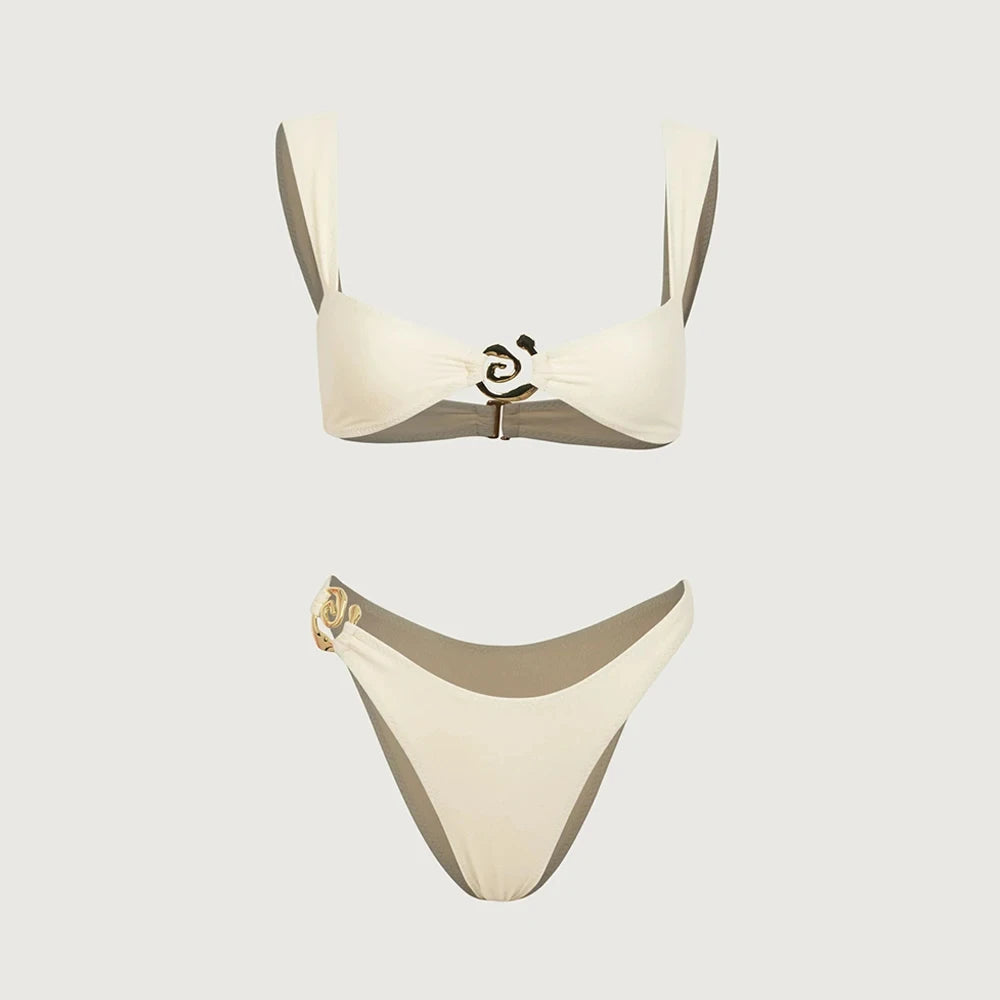 Dottie Polka-Dot Bikini Three-piece