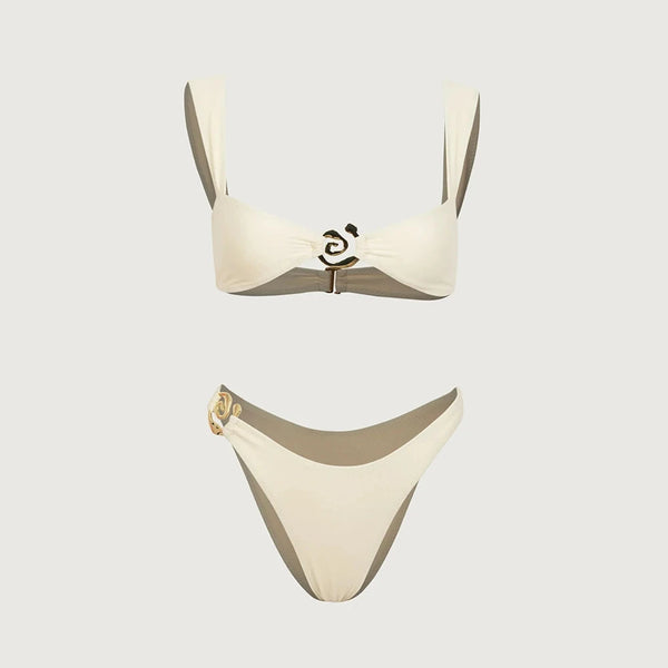 Dottie Polka-Dot Bikini Three-piece