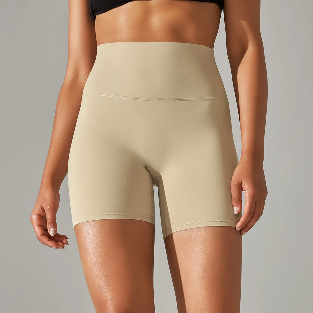 Ayla Seamless High-Waist Yoga Shorts One-piece