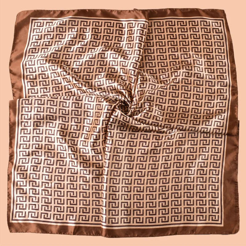 Marlena Letter-Print Square Scarf