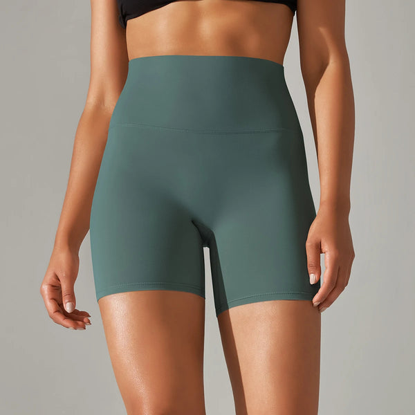 Ayla Seamless High-Waist Yoga Shorts One-piece